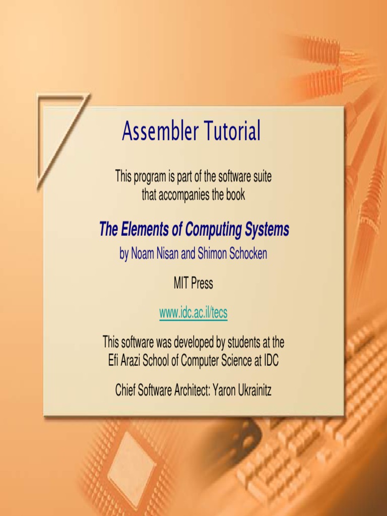 Assembler Tutorial: The Elements of Computing Systems | PDF | Assembly ...
