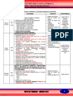 Ruta de Trabajo - Semana de Gestión