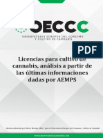 Análisis Sobre Licencias de Cultivo Cannabis