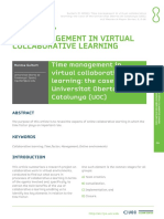 Time Management in Virtual Collaborative Learning