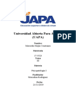 Tarea 3 de Psicopatologia