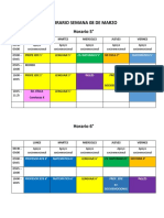 HORARIO 2° Ciclo PRIMERA SEMANA DE MARZO 2021