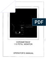 Corometr 115 Fetal Mo Operator's Manual