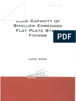 2007 - HOLMES SOLUTIONS - Load Capacity Shallow Embedded Flat Plate Steel Fixings