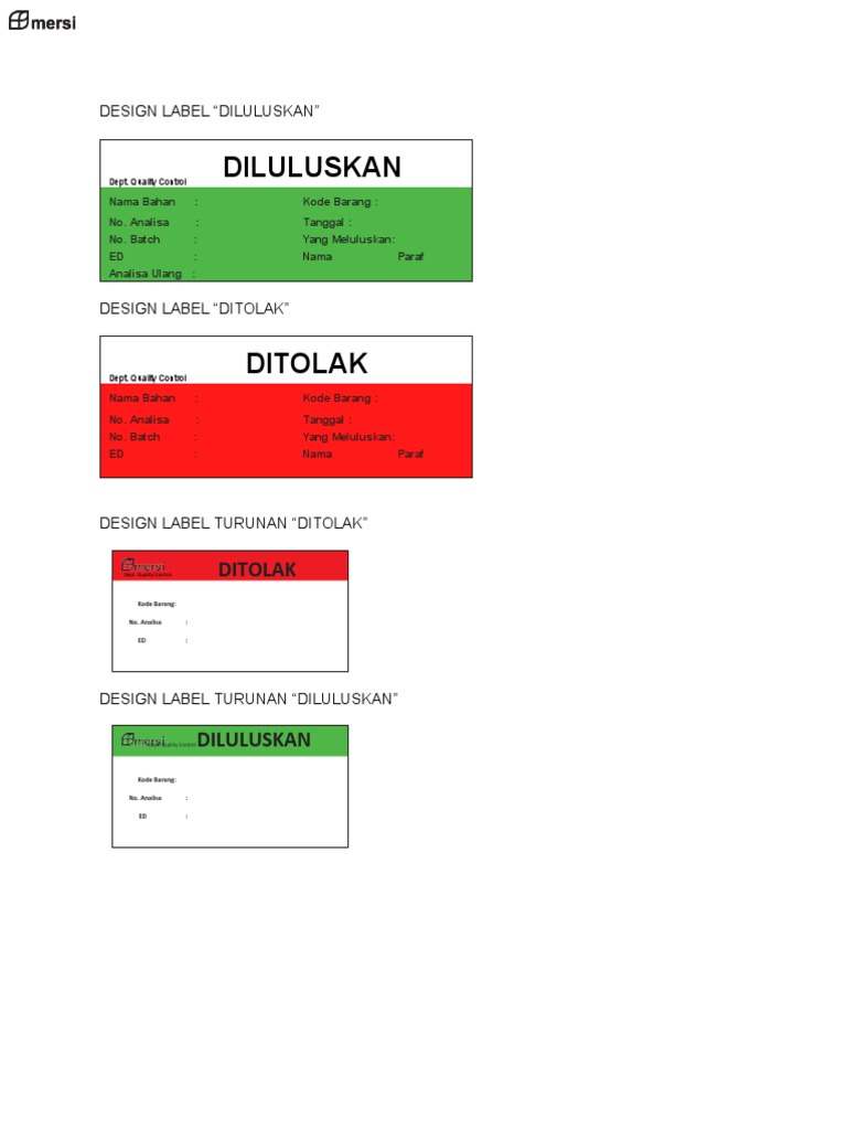 Desain Label Kualitas Produk | PDF | Seni