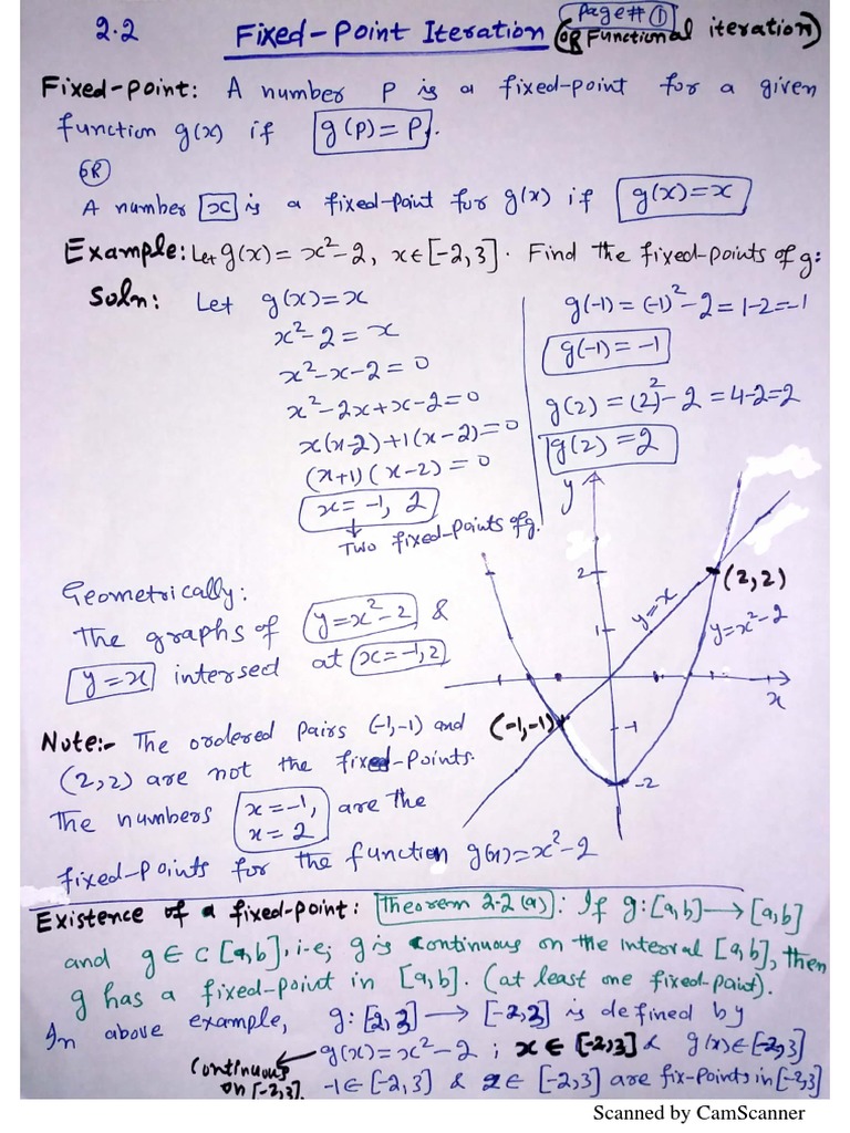 2 - .2 Fixed Point Method (2!2!2020) | PDF