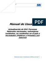 Manual de Usuario ¿Actualización de RUC Por Internet¿