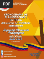 ZEDC - CRONOGRAMA II Portafolio Pedagogico Institucional