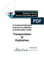 Transportation of Dangerous Goods Explosives UN Classification