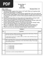 Practice Paper - 2 2020-21 Class-X Science (086) Time: 3 Hours Maximum Marks: 80 General Instructions