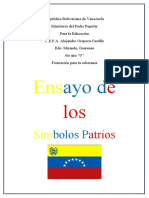 Informe de Los Símbolo Patrios