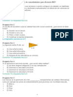 Examen de Conocimientos para Licencia BIIC