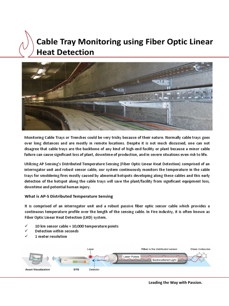 Cable Tray Monitoring Using Fiber Optic Linear Heat Detection | PDF ...