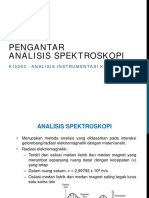 Analisis Instrumentasi Kimia - Pengantar Analisis Spektroskopi