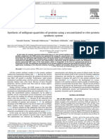 Synthesis of Milligram Quantities of Proteins Using a Reconstituted in Vitro Protein (1)