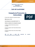 Actividad 4 Feria de Promoción Del Autocuidado