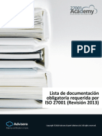 Documentos y Registros ISO 27001