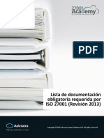 Procedimiento de Seleccion de Documentos Obligatorios 27001