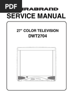 Service Manual: 27" Color Television