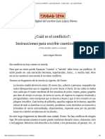 3 - ¿Cuál Es El Conflicto - Luis López Nieves