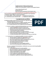 Complemento Di Denominazione e Il Complemento Partitivo