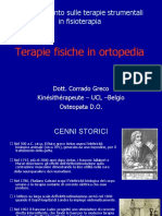 Terapie Fisiche in Ortopedia (Dott. Corrado Greco)