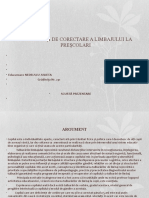 1modalități de Corectare A Limbajului La Preșcolari