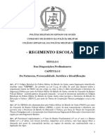 Regimento Escolar - Ano 2020