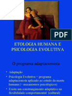 12 - Etologia Humana e Psicologia evolutiva