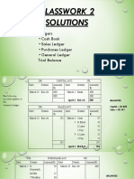 Accounting Class Work 2 Solution