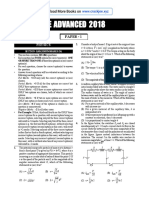 Jee Advanced 2018: Paper - 1