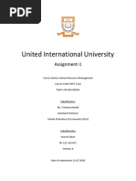 United International University: Assignment-1