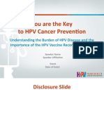 HPV Vaccine Speakers Bureau Presentation - 8!30!2013