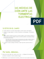 Algunas Medidas de Prevención Ante Las Tormentas Electricas