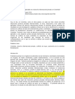 La Elección Del Derecho Aplicable en El Derecho Internacional Privado en Colombia