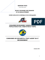 Consigne de Sécurité - Personnel Du 5 e Dénombrement