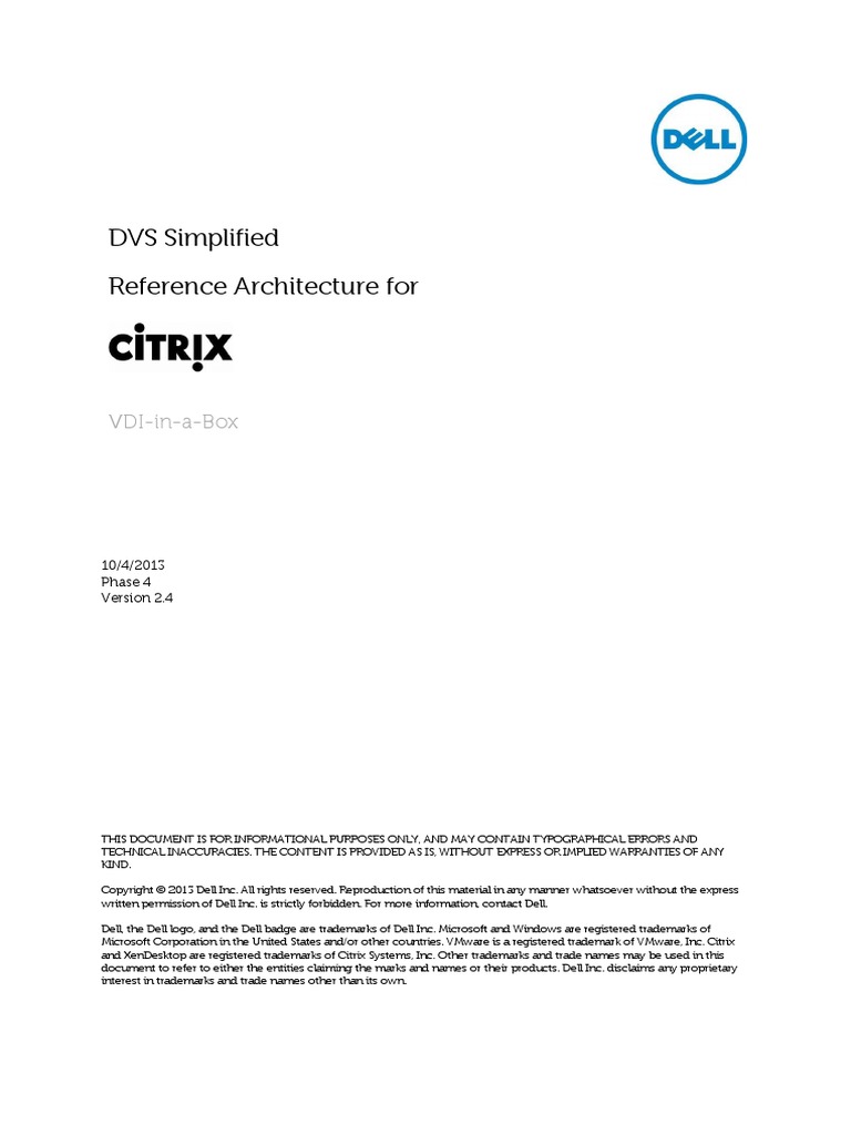 Dvs Simplified 1020 | PDF | Desktop Virtualization | Virtualization
