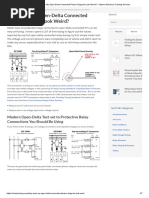 Why Does My Open Delta Connected Phasor Diagram Look Weird