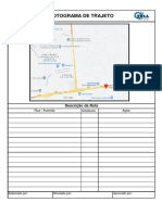 Rota de trajeto com descrição