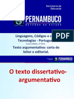 Texto Argumentativo Carta Do Leitor e Editorial.