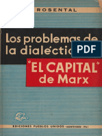 Rosental Los Problemas de La Dialéctica en El Capital de Marx