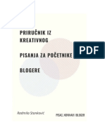 Priručnik Za Početnike Kreativno Pisanje I Blogovanje