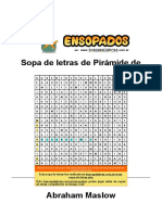 SOPA DE LETRAS PIRAMIDE ABRAHAM MASLOW Hacer