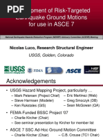 Development of Risk Trageted Ground Motions Asce7