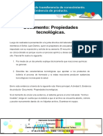 Documento: Propiedades Tecnológicas.: Actividades de Transferencia de Conocimiento. Evidencia de Producto