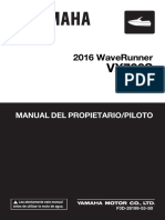 2016 Waverunner: Manual Del Propietario/Piloto