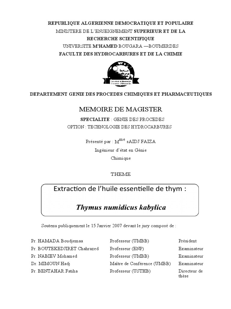 　0527 Saidj Faiza - 0001 | PDF | Huile essentielle | Vitamine E