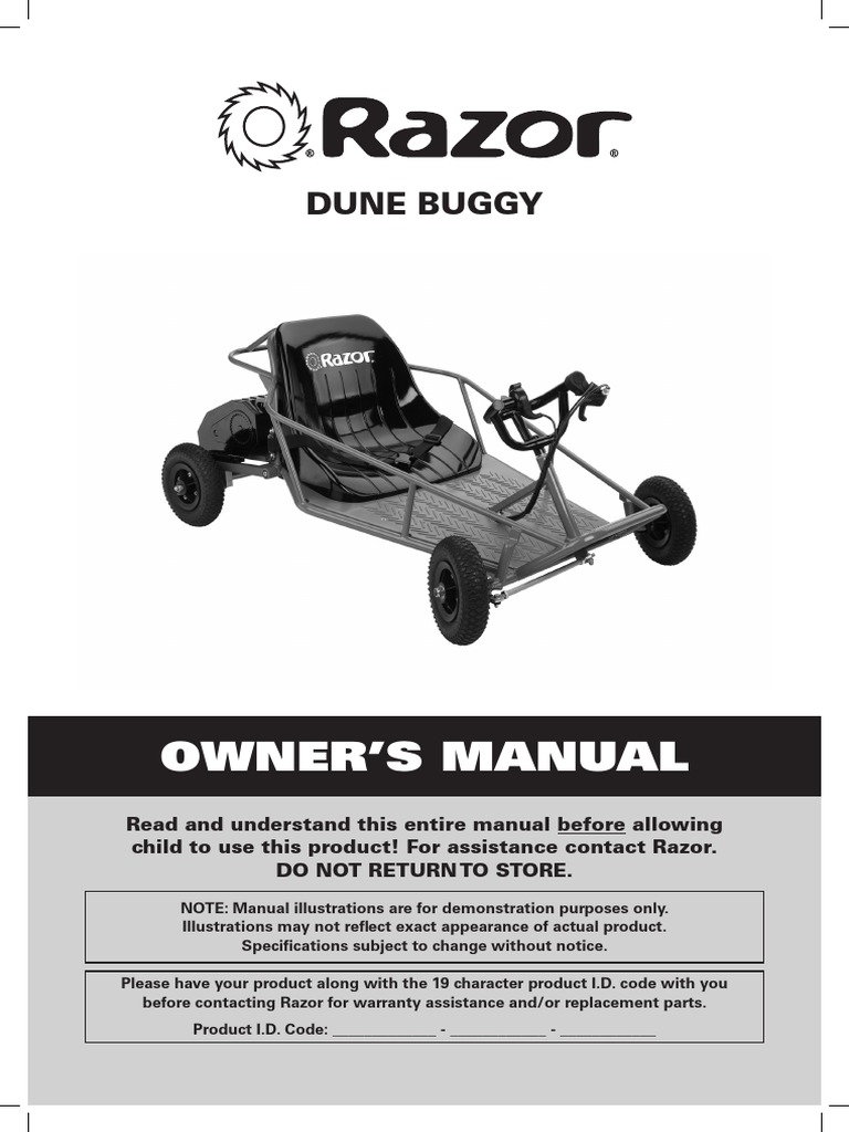 Owner'S Manual: Dune Buggy | PDF | Battery Charger | Tire