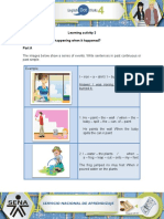 Learning Activity 3 Evidence: What Was Happening When It Happened? Part A