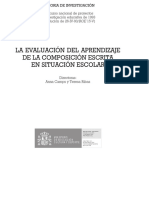 La Evaluacion Del Aprendizaje de La Comp